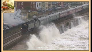 Spectacular Seas Pound The Royal Duchy Dawlish Sea Wall 23rd Sept 2012 [upl. by Akimit]