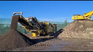 IMPACTOR Keestrack R6 crushing asphalt [upl. by Lleze]