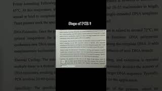 PCR Fullanswer microbiologybiology biotechnology science neet exam youtube short pg ugc [upl. by Sallee562]