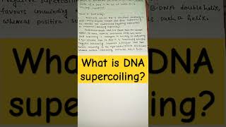 DNA supercoiling molecularbiology biology zoology shortsfeed shorts ytshorts [upl. by Aneladgam]