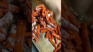 CRISPY CARROTS FRIES WITH BASIL CASHEW CREAM [upl. by Nrehtac472]