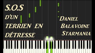 SOS dun terrien en détresse  Daniel Balavoine Piano Synthesia [upl. by Aiva]