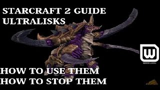 Starcraft 2 Beginner Guide  Ultralisks Unit Guide When  How to useHow to counter [upl. by Ivey]