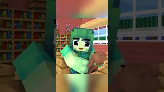 Monster school girl is very bad😳 shorts minecraft animation [upl. by Mecke]