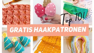 Gratis Haakpatronen top 10 ook geschikt voor beginners [upl. by Elisabetta]