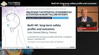 HFA 2023 BeATHF LongTerm Safety Profile and Outcomes by Dr Faiez Zannad [upl. by Bently]