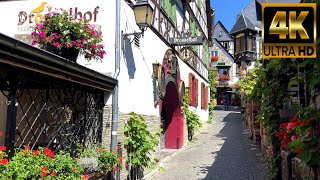 RÜDESHEIM am RHEIN  Stadtrundgang 🇩🇪 4K [upl. by Aria]