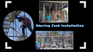 Shoring Jack Installation [upl. by Itak300]