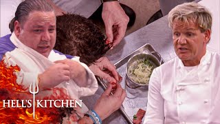 IT’S RAW Is Clemenza Sabotaging The Final  Hell’s Kitchen [upl. by Ahsoem]