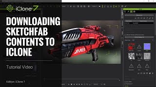 iClone 7 Tutorial  Three PBR Workflows for Sketchfab Download [upl. by Niawd854]