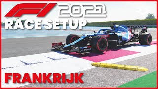 F1 2021 Frankrijk Setup  Race  My Team Career Mode Setup English subtitles [upl. by Mudenihc953]