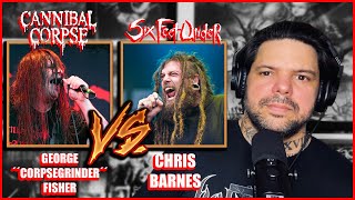 CORPSEGRINDER VS CHRIS BARNES  Por la corona del DEATH METAL [upl. by Prem]