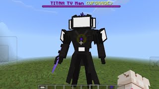 Titan TV Man SKIBIDI TOILET v11 Mod in Minecraft PE [upl. by Ziegler]