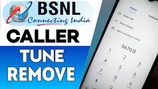 Bsnl Me Caller Tune Kaise Hataye  How To Remove Caller Tune In Bsnl  Deactivate Bsnl Caller Tune [upl. by Arimlede]