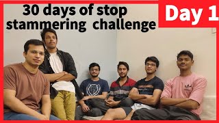 Day 1 of 30 days stop stammering challengestammeringstutteringstammeringsolutionstammerhaklana [upl. by Rolland]