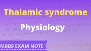 Thalamic syndrome [upl. by Schuyler832]