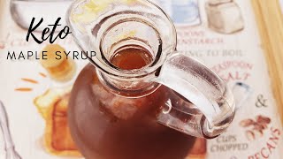 Keto Maple Syrup Recipe I Sugar Free I Low Carb [upl. by Akinuahs527]