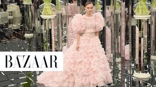 LilyRose Depp Stole the Show at Chanel Couture [upl. by Nwadrebma]