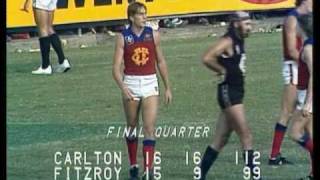 Fitzroy Lions Football Club quotOld Goldquot V Carlton pt3 1982 [upl. by Llecrep617]