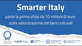 Smarter Italy presentazione della sfida su quotValorizzazione dei beni culturaliquot  200923 [upl. by Dominic228]