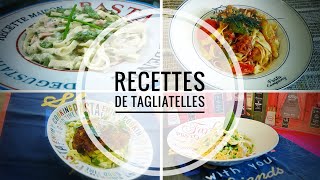 4 recettes de Tagliatelles faciles et rapides [upl. by Cates]