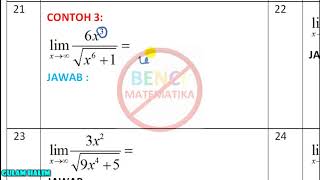 Cara Cepat limit tak hingga contoh 3 [upl. by Averi856]