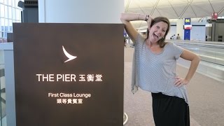 Cathay Pacific Pier FIRST CLASS Lounge HKG [upl. by Curcio]