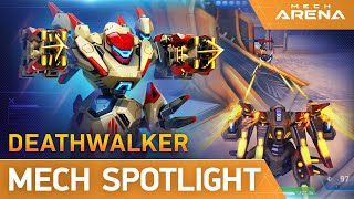 Mech Arena  Mech Spotlight  Deathwalker [upl. by Eimilb320]