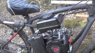 Finished project Homemade 79cc motorized bike build part 77 [upl. by Magda207]