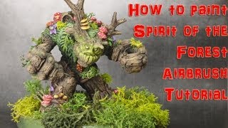 Spirit of the Forest Miniature How to Airbrush Painting Tutorial [upl. by Finny109]