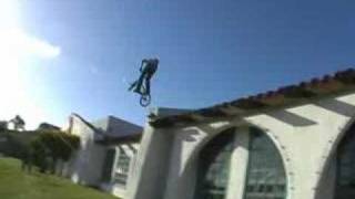 Brandon Stevens HUGE Roof Jump 360 FAIL [upl. by Segalman]