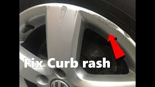 How to Repair Curb Rash on any wheel rim [upl. by Carlick]