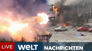 UKRAINEKRIEG Russischer Raketenterror  Beispiellose Welle von Luftangriffen  WELT Newsstream [upl. by Saint]