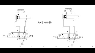 ABAB Electro Pneumatic Continuous cascade circuit [upl. by Horace400]