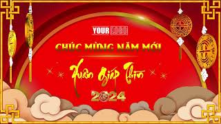 Visual Tết Background New Year  background tất niên Background tết [upl. by Doowyah]