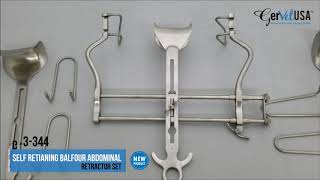 Balfour Abdominal Retractor Self Retaining Adjustable  GerVetUSA [upl. by Mohammad]