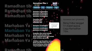 Lirik Lagu Ramadhan Tiba lirikgoogle opick ramadhantiba puasaramadhan puasa ramadhan2024 [upl. by Yarahs276]