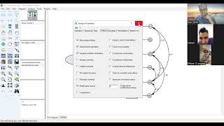 CFA analysis on AMOS software [upl. by Henri]