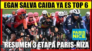 RESUMEN 2 ETAPA PARIS NIZA 2024 EGAN Bernal SALVA CAIDA HOY FIRME en la GENERAL [upl. by Bain]