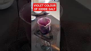 VIOLET COLOUR OF IODIDE SALT [upl. by Ahsimrac]