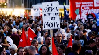 „Heißer Herbst“ Gemischte Demonstrationen in Leipzig [upl. by Marni100]