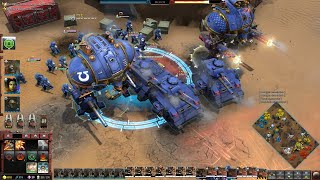 quotWARHAMMER 40K Ultramarines Space Marines Vs Aliens Orks MASSIVE BATTLE Gameplayquot [upl. by Romanas]