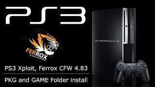 PS3 Xploit Ferrox CFW 483 PKG and GAME folder installation Guide [upl. by Neelyhtak888]