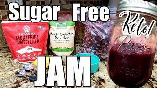 LOW CARB BLUEBERRY JAM  KETO JAM  SUGAR FREE JAM  NICOLE BURGESS [upl. by Zach933]