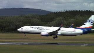 Sunexpress 737800 New Livery landing at FDH HD [upl. by Ridglee363]