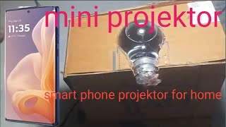 how to mini smartphone projektor athome। technical broy [upl. by Einaffets330]