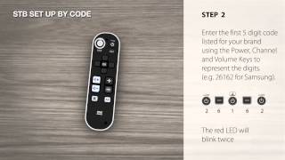 Universal Remote Control – URC 6810 Zapper  how to setup by Code STB [upl. by Li]