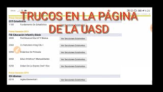 Cómo ver las secciones disponibles de mi proyección Trucos UASD [upl. by Carlick]