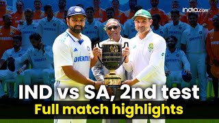 SA vs IND 2nd Test Day 2 Highlights India beats South Africa by seven wickets [upl. by Kcirre]