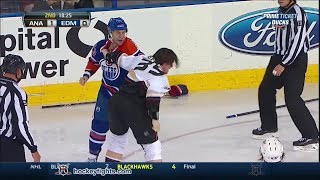 Matt Beleskey vs Steve Pinizzotto Apr 6 2014 [upl. by Deery86]